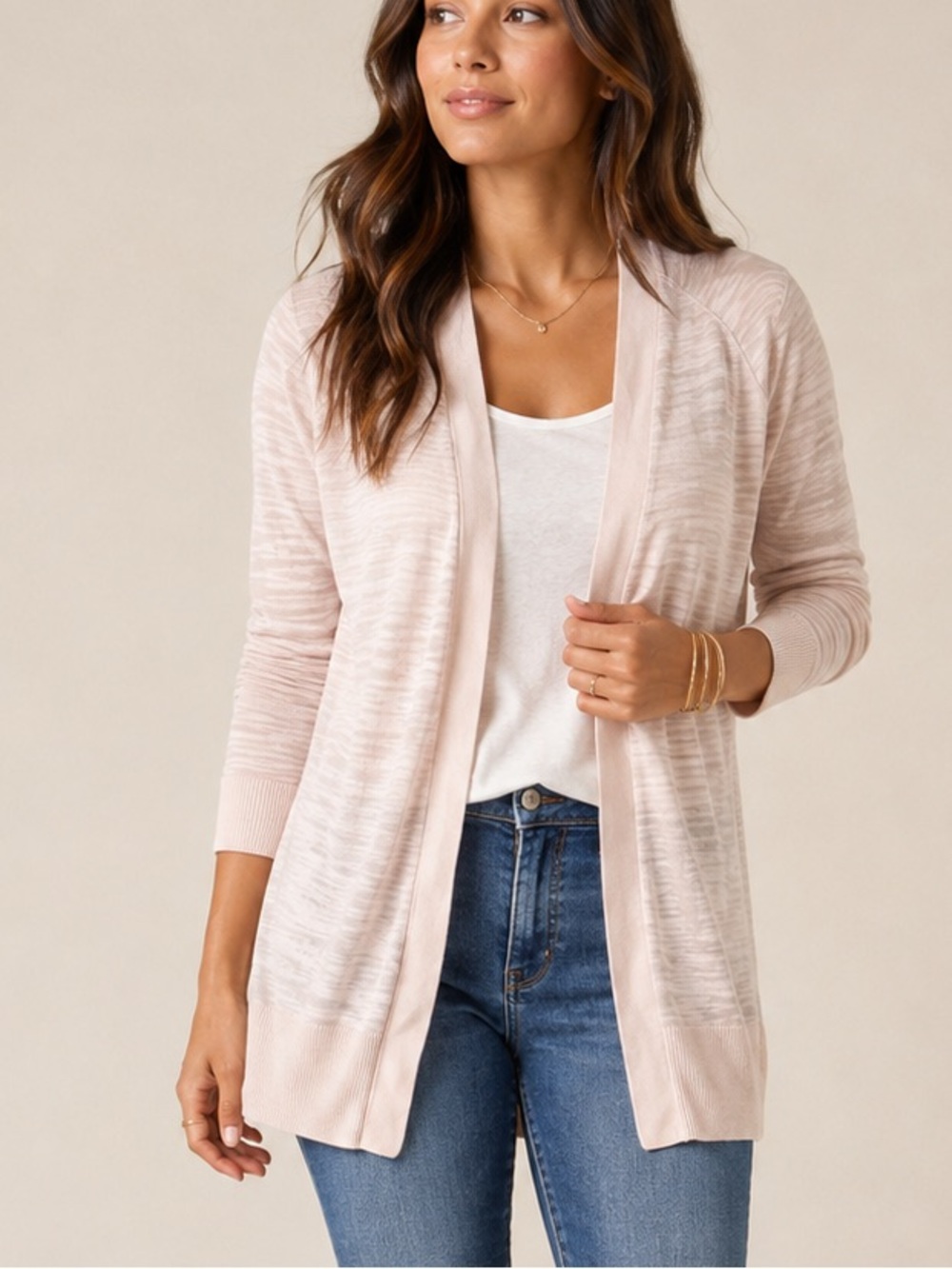 LOFT Soft Blush Open-Front Women's Cardigan